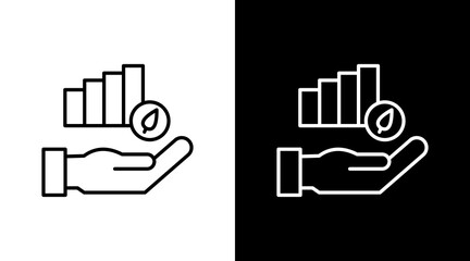 Startup Seed Outline White Icon Set Design