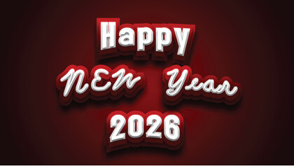 Happy new year 2026 wishes celebration background