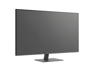 Modern computer monitor display for digital content viewing transparent background