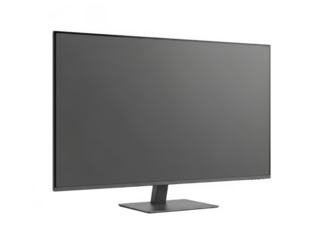 Modern computer monitor display for digital content viewing transparent background