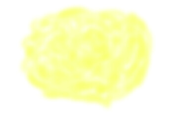 Naklejka premium こんもりとした黄色い煙 湯気