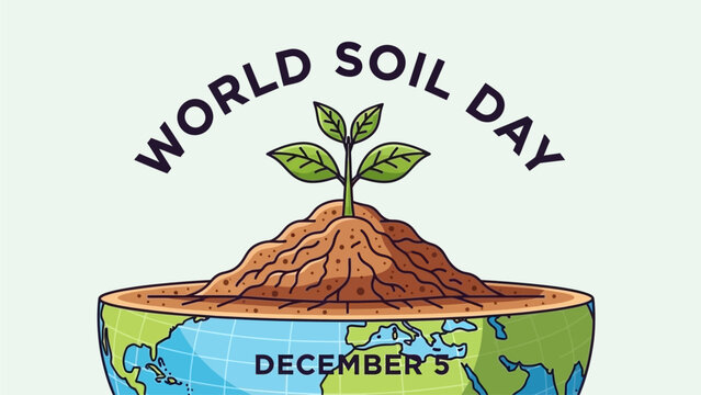 World Soil Day Vector Illustration for Awareness Campaign