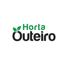 Fototapeta premium Horta outeiro logo, representing fresh produce