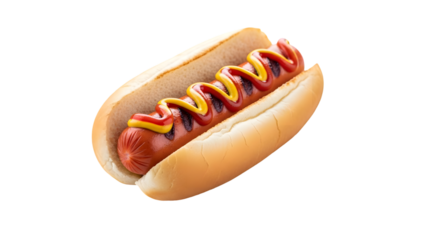 Hot dog isolated on transparent background