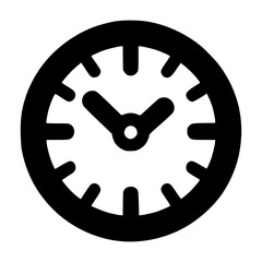 minimalist 24_7 clock icon vector image illustration