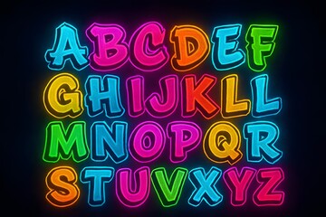 colorful alphabet letters