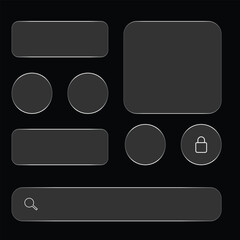 Abstract vector design with basic shapes and colors for creative projects and graphic design