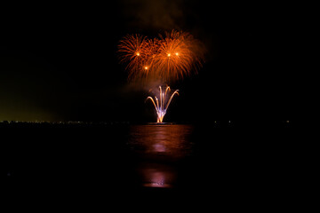 Summer closing fireworks in Versilia