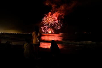 Summer closing fireworks in Versilia