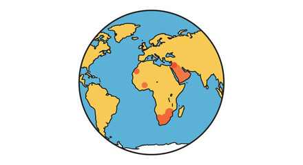 world map depicting famine showing vulnerable regions needing international aid to address malnutrition and hunger for global health reports