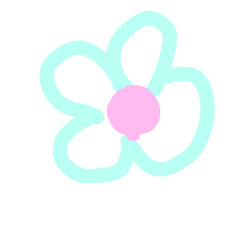 Pink blue white pastel abstract glitter texture gradient bow Spanish border lines polka dots colorful heart cherry blossom