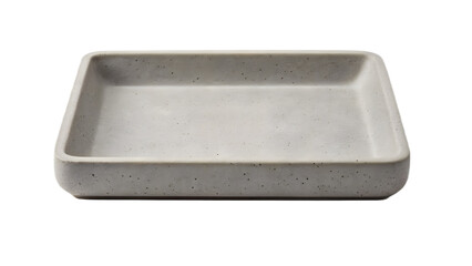 Fototapeta premium concrete soap dish isolated on white