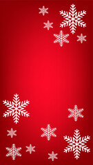 christmas background with snowflakes