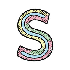 Playful Hand-Drawn Icon Vector Illustration with Artistic Line Art Style for Creative Design Projects