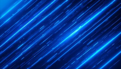 Futuristic Blue Abstract Background with Glowing Geometric Lines