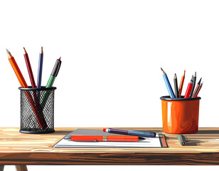 pen holder png desk pen holder cup PNG writing utensil organizer PNG office supply cup PNG transparent background image