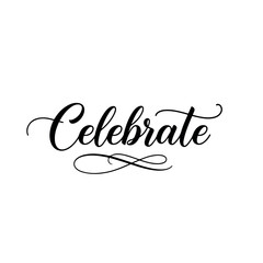 Celebrate Script: Elegant handwritten Celebrate script, conveying joy and festivity, perfect for invitations, greetings, or celebratory designs.