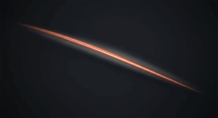 Dark Abstract Background with Glowing Orange Light Beam