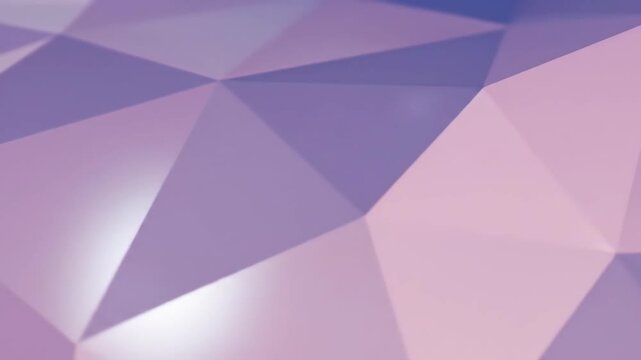 Geometric purple gradient, triangle facets abstract design