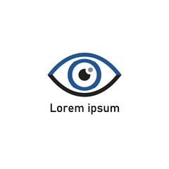 Obraz premium Eye Logo Design Conceptual Symbol Representing Vision and Observation
