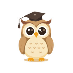 Owl Education Mascot Vector