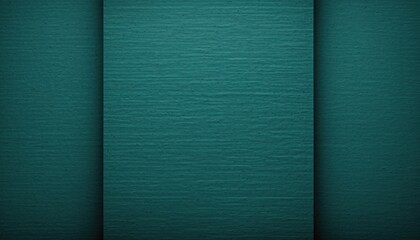 Fototapeta premium Textured Teal Background with Vertical Shadowed Panels.