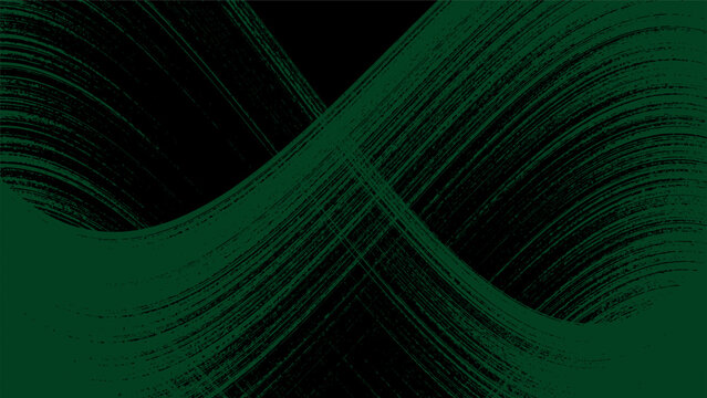 Abstract Green Flowing Wave Lines Background Texture. eps 10