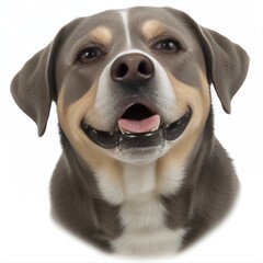 Obraz premium Cheerful Dog Portrait with a Wide Smile