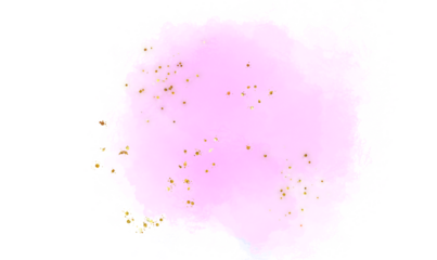  Soft pink watercolor wash with delicate floral accents