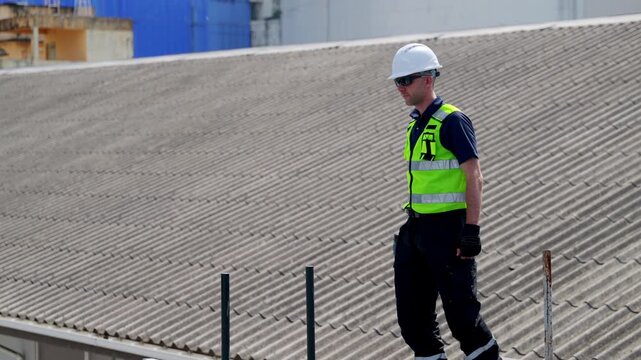 Professional who installs solar energy systems,  procuring equipment, and performing the physical installation of solar panels on roofs. 