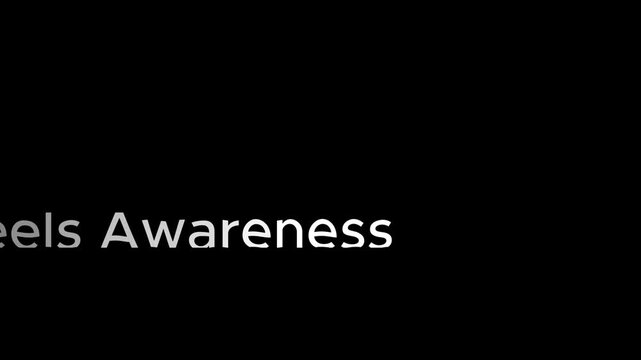 White text displaying the words node feels awareness against a black background plain and simple
