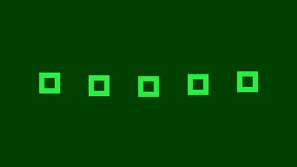 Dynamic square grid animation showing color variations and shifting intensities on dark