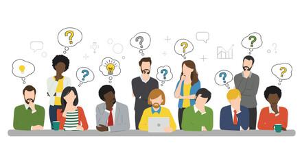 Diverse team brainstorming innovative solutions, generating fresh ideas in a collaborative workspace for strategic problem solving and business growth plans