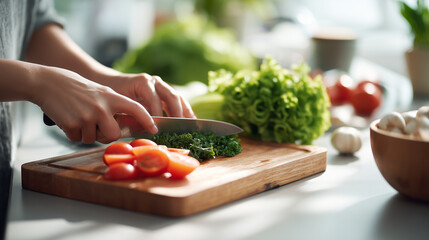 fresh vegetable meal prep, home cooking ingredients
