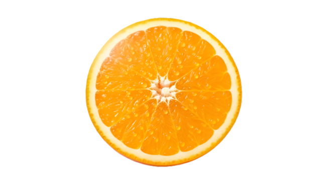 Fresh Orange Slice Juicy Fruit Citrus Vitamin C Healthy Food Nutrition Diet Source Breakfast Snack Vibrant Tropical Agriculture Studio Shot Isolated