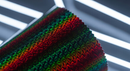 Stunning holographic foil reflects vibrant colors brilliantly