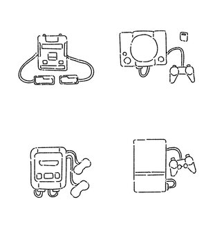 ゲーム機　線のみ