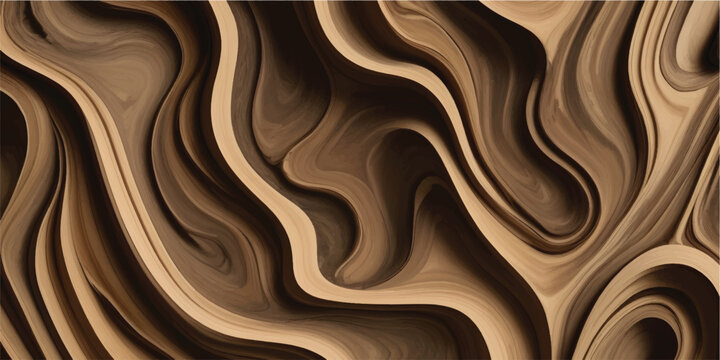 Brown wood texture design surface backdrop with flowing color pattern