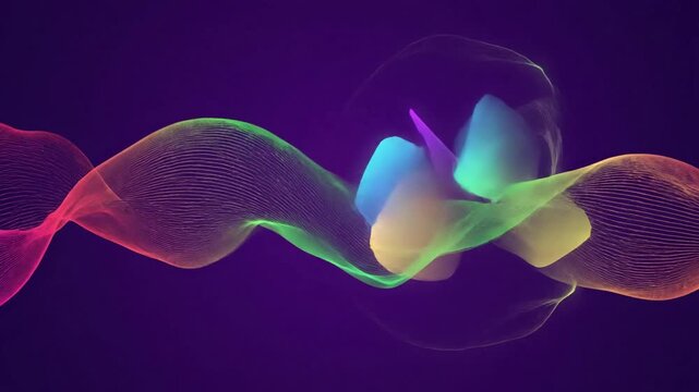 Conceptualization of ecological processes through abstract patterns, illustrating growth, decay, and regeneration in a visually engaging, non representational manner.