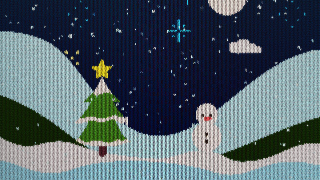 Christmas Holiday Knit Sweater Multiple Variations Wide Background