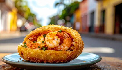 Brazilian Acaraj&eacute; &mdash; Crispy Fried Bean Cake with Shrimp Filling