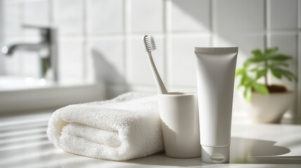 minimal bathroom essentials, eco-friendly morning routine
