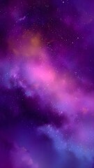Fototapeta premium Deep Purple Cosmic Nebula abstract Background