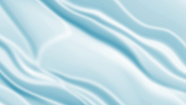 Soft flowing light blue fabric texture background abstract