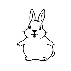 silhoutte of a rabbit 