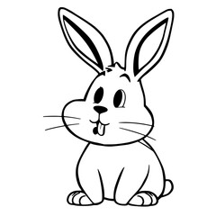 vector illustration of a rabbit
