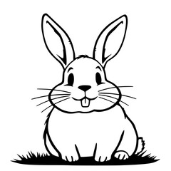 vector illustration of a rabbit
