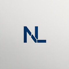 Abstract NL Initials Logo: A sleek, minimalist logo of stylized N and L initials, representing modern design, digital presence and innovative solutions.