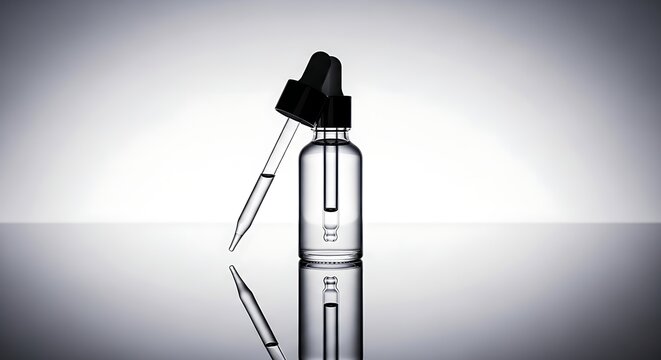 Modern laptop and smartphone with blank white screens floating against a soft gray background, showcasing technology and connectivity. - Powered by Adobe