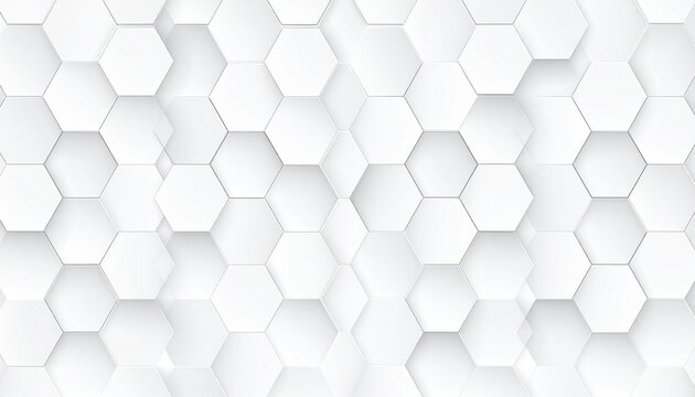 White hexagonal grid with subtle outlines and dark vertex dots forming a minimal geometric pattern.